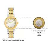 Versace Daphnis White Dial Two Tone Steel Strap Watch for Women - VEOCA0324 Buy Now By Versace