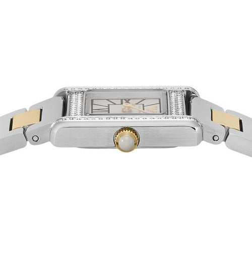 Emporio Armani Genni Crystals Silver Dial Two Tone Steel Strap Watch for Women - AR11704 Buy Now By Emporio Armani