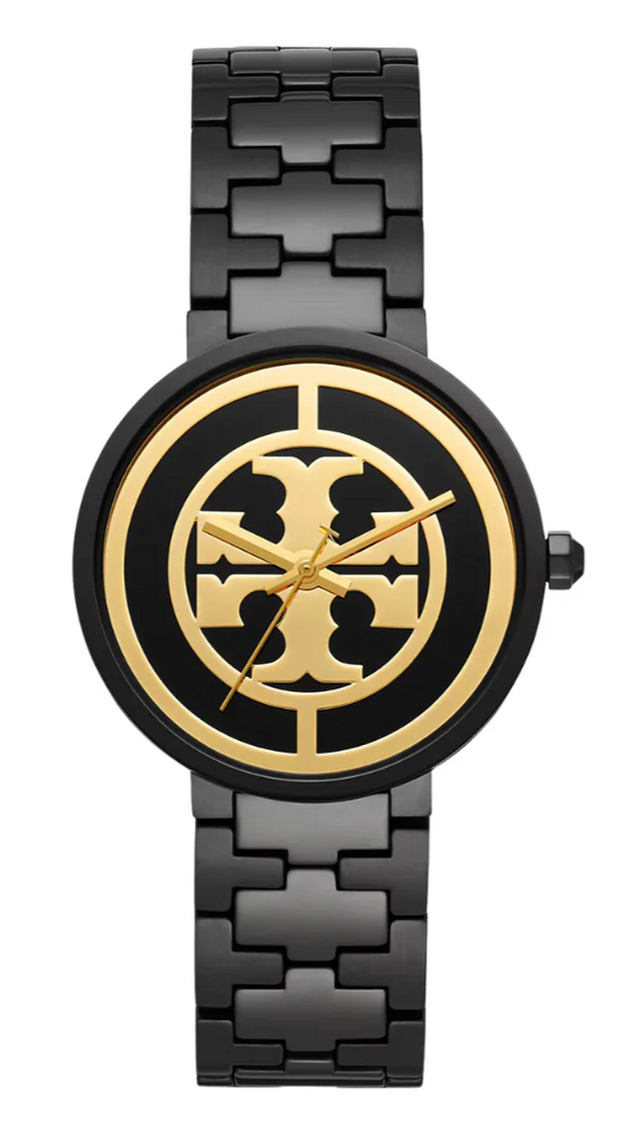 Tory Burch Reva Black Dial Black Steel Strap Watch for Women - TBW4039 Buy Now By Tory Burch