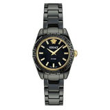 Versace DV One Mini Black Dial Black Steel Strap Watch for Women - VE9F00124 Buy Now By Versace