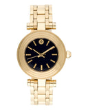 Tory Burch Classic T Black Dial Gold Steel Strap Watch for Women - TBW9010 Buy Now By Tory Burch