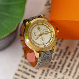 Tory Burch Classic Chronograph White Dial Grey Nylon Strap Watch for Women - TBW1035 Buy Now By Tory Burch