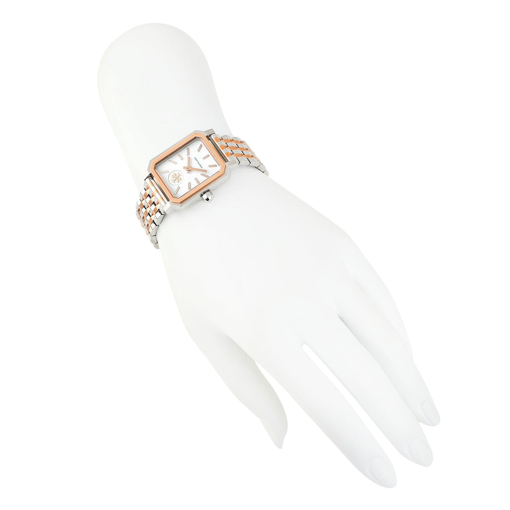 Tory Burch Robinson White Dial Two Tone Steel Strap Watch for Women - TBW1509 Buy Now By Tory Burch