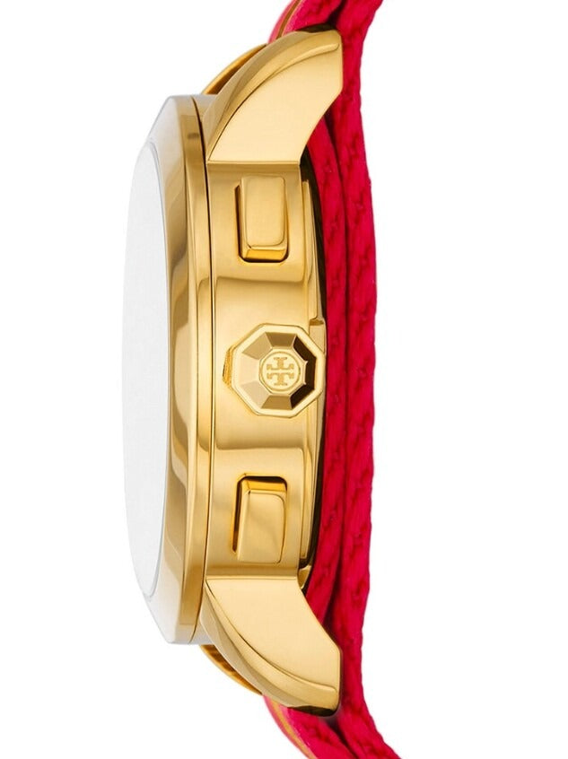 Tory Burch The Tory Chronograph White Dial Tri Tone NATO Strap Watch for Women - TBW1036 Buy Now By Tory Burch
