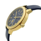 Tory Burch Collins Quartz Blue Dial Blue Leather Strap Watch for Women - TBW1203 Buy Now By Tory Burch