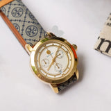 Tory Burch Classic Chronograph White Dial Grey Nylon Strap Watch for Women - TBW1035 Buy Now By Tory Burch