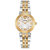 Versace Daphnis White Dial Two Tone Steel Strap Watch for Women - VEOCA0324 Buy Now By Versace