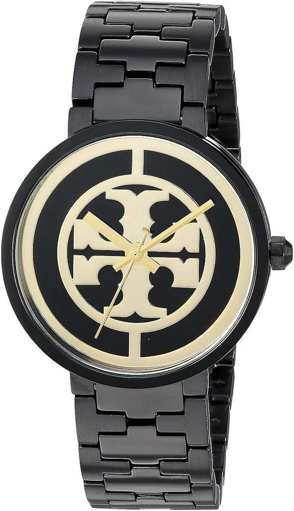 Tory Burch Reva Black Dial Black Steel Strap Watch for Women - TBW4039 Buy Now By Tory Burch