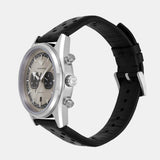 Emporio Armani Racer Chronograph Silver Dial Black Leather Strap Watch for Men - AR11677 Buy Now By Emporio Armani