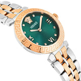 Versace Daphnis Analog Green Dial Two Tone Steel Strap Watch for Women - VEOCA0224 Buy Now By Versace