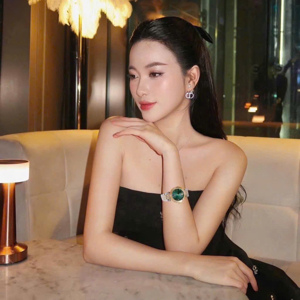 Versace Daphnis Quartz Green Dial Two Tone Steel Strap Watch for Women - VEOCA0424 Buy Now By Versace