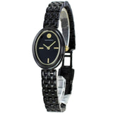 Tory Burch Oval Black Dial Black Steel Strap Watch for Women - TBW6035 Buy Now By Tory Burch