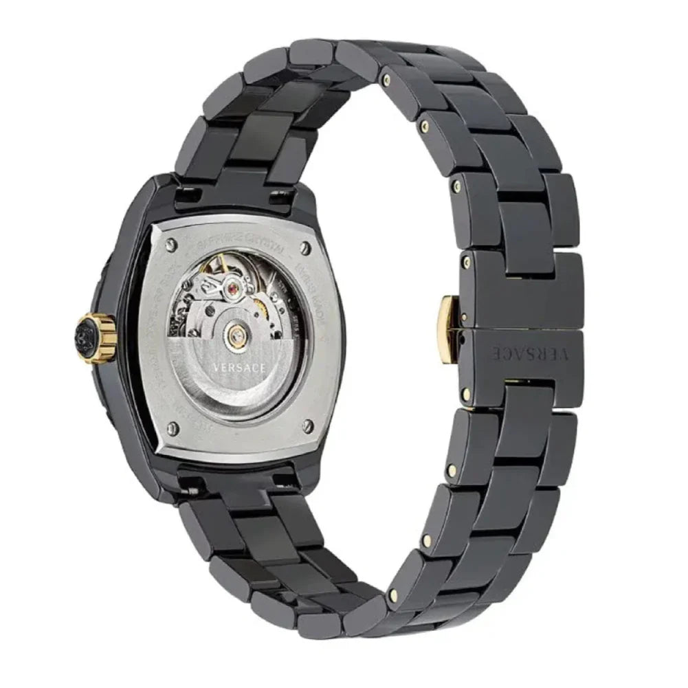 Versace DV One Mini Black Dial Black Steel Strap Watch for Women - VE9F00124 Buy Now By Versace