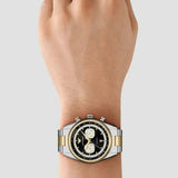 Emporio Armani Racer Chronograph Black Dial Two Tone Steel Strap Watch for Men - AR11678 Buy Now By Emporio Armani