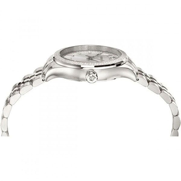 Versace Hellenyium Quartz White Dial Silver Steel Strap Watch for Women - VEHU00320 Buy Now By Versace