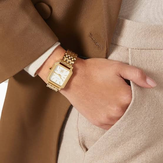 Tory Burch Robinson White Dial Gold Steel Strap Watch for Women - TBW1500 Buy Now By Tory Burch