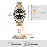 Emporio Armani Racer Chronograph Black Dial Two Tone Steel Strap Watch for Men - AR11678 Buy Now By Emporio Armani