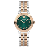 Versace Daphnis Analog Green Dial Two Tone Steel Strap Watch for Women - VEOCA0224 Buy Now By Versace