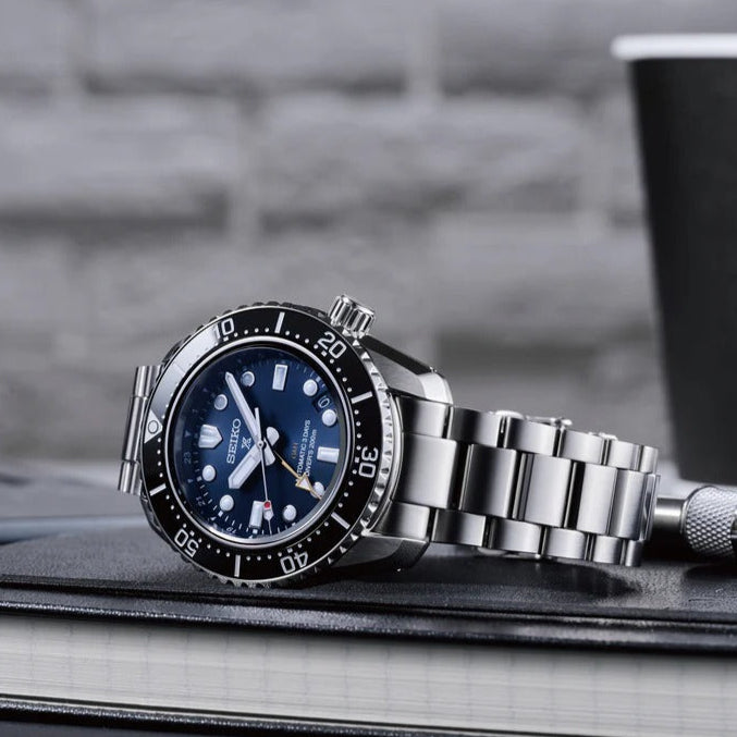 Seiko Prospex Diver Scuba Automatic Blue Dial Silver Steel Strap Watch for Men - SBEJ021 Buy Now By Seiko