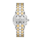 Tory Burch Classic Chronograph White Dial Two Tone Steel Strap Watch for Women - TBW1034 Buy Now By Tory Burch