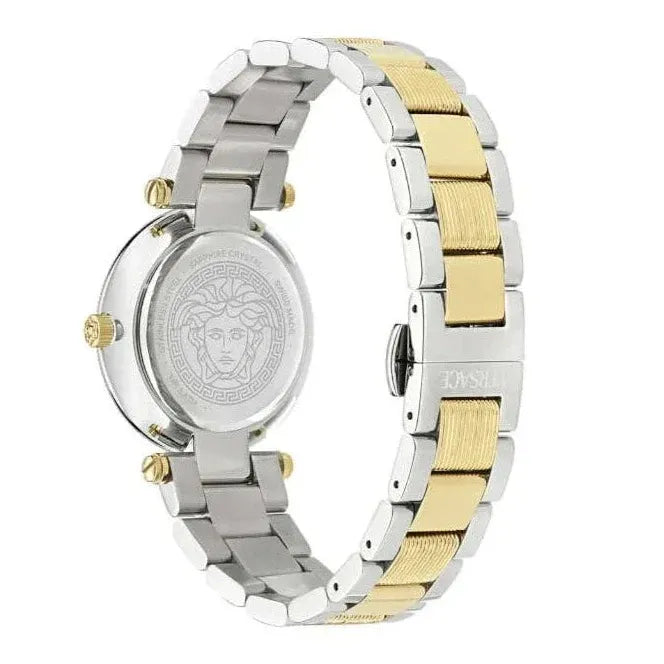 Versace Reve Analog Gold Dial Two Tone Steel Strap Watch for Women - VE8B00324 Buy Now By Versace