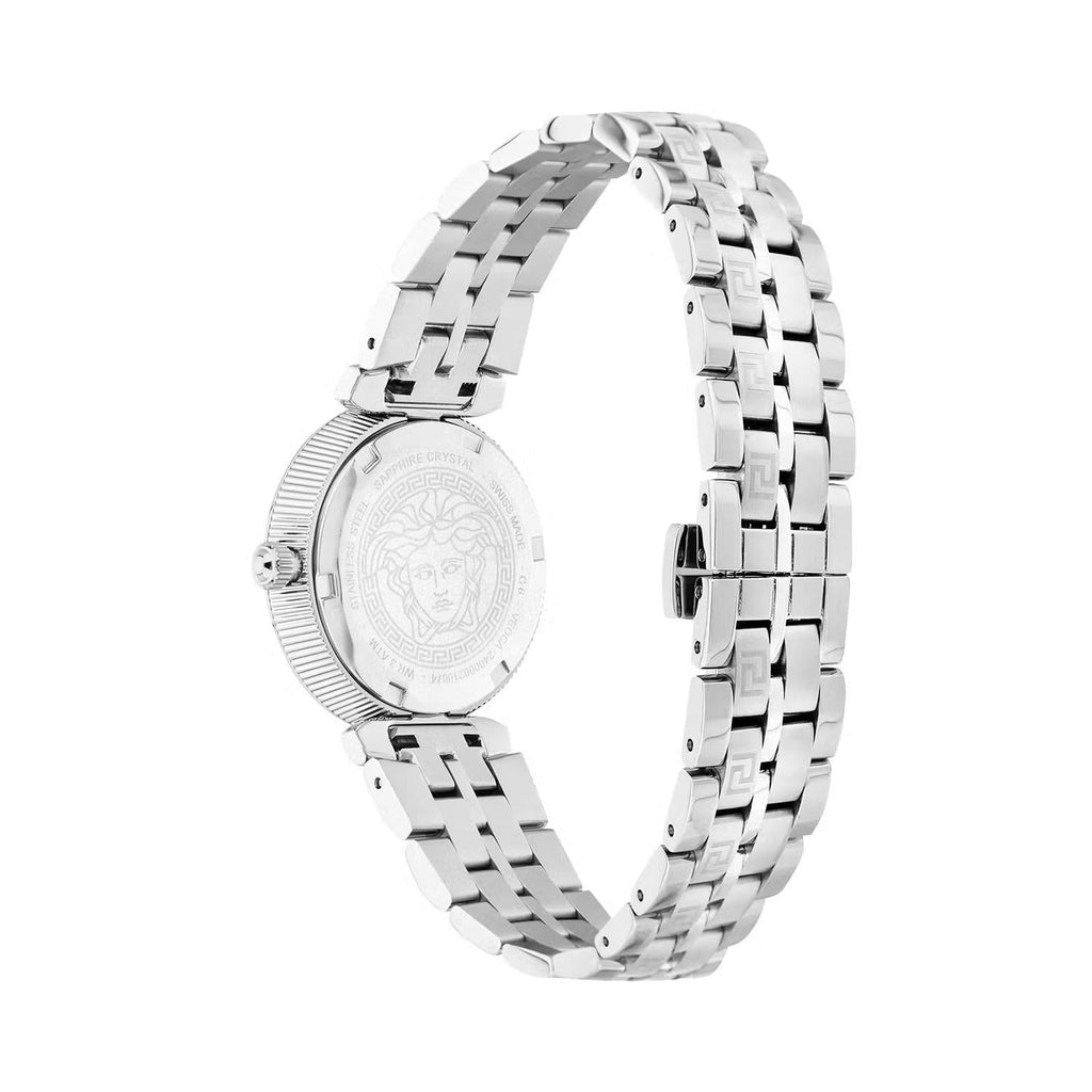 Versace Daphnis Analog Blue Dial Silver Steel Strap Watch for Women - VEOCA0124 Buy Now By Versace