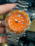 Citizen Mechanical Automatic Orange Dial Silver Steel Strap Watch for Men - NJ0128-80X Buy Now By Citizen