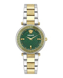 Versace Reve Analog Green Dial Two Tone Steel Strap Watch for Women - VE8B00524 Buy Now By Versace