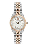Versace V-Code Analog White Dial Two Tone Steel Strap Watch for Women - VE8I00624 Buy Now By Versace