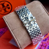 Tory Burch Eleanor Mother of Pearl Pink Dial Gold Steel Strap Watch for Women - TBW1077 Buy Now By Tory Burch