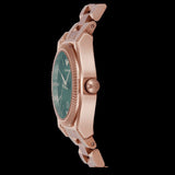 Emporio Armani Federica Analog Green Dial Rose Gold Steel Strap Watch for Women - AR11639 Buy Now By Emporio Armani