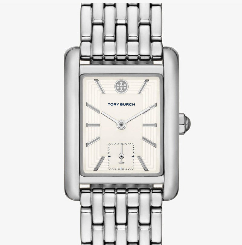 Tory Burch Eleanor White Dial Silver Steel Strap Watch for Women - TBW1069 Buy Now By Tory Burch