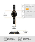 Tory Burch Oval Black Dial Black Steel Strap Watch for Women - TBW6035 Buy Now By Tory Burch