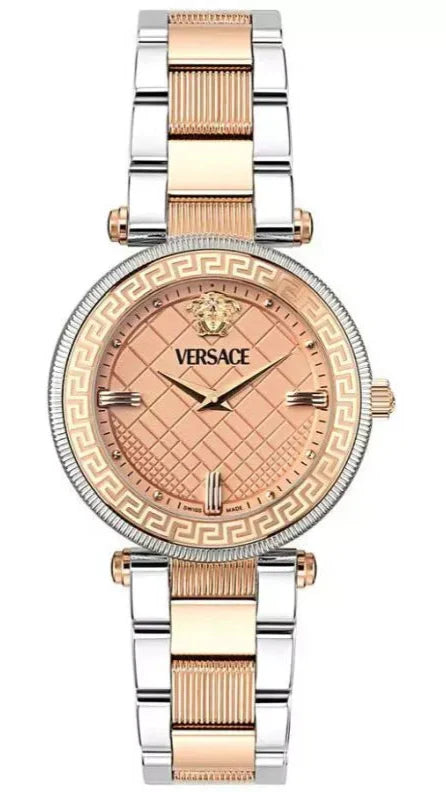 Versace Reve Analog Rose Gold Dial Two Tone Steel Strap Watch for Women - VE8B00424 Buy Now By Versace