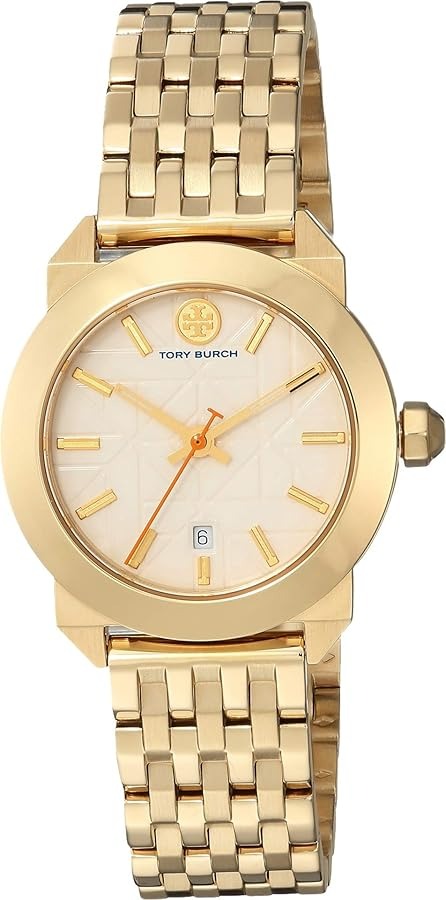 Tory Burch Whitney White Dial Gold Steel Strap Watch for Women - TBW8000 Buy Now By Tory Burch