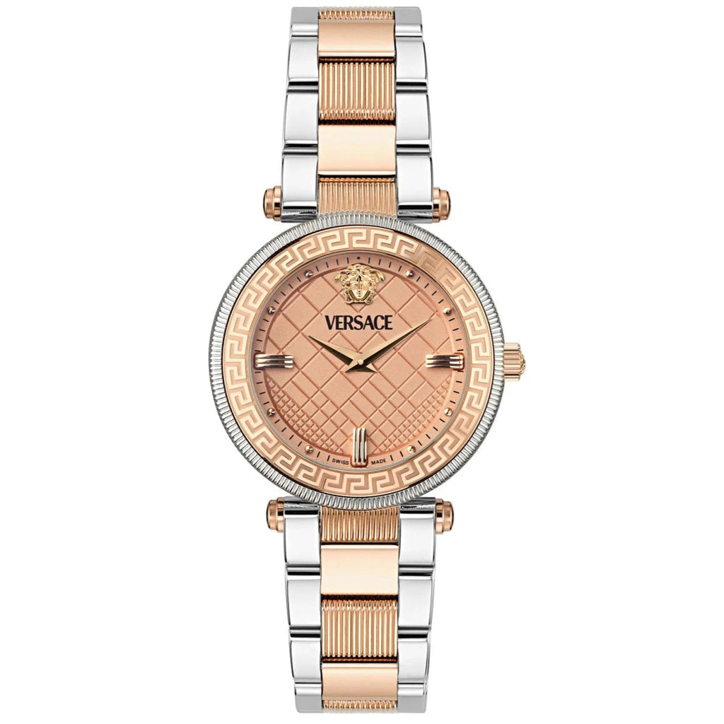 Versace Reve Analog Rose Gold Dial Two Tone Steel Strap Watch for Women - VE8B00424 Buy Now By Versace