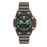 Versace Icon Active Chronograph Black Dial Black Rubber Strap Unisex Watch - VE8P00224 Buy Now By Versace