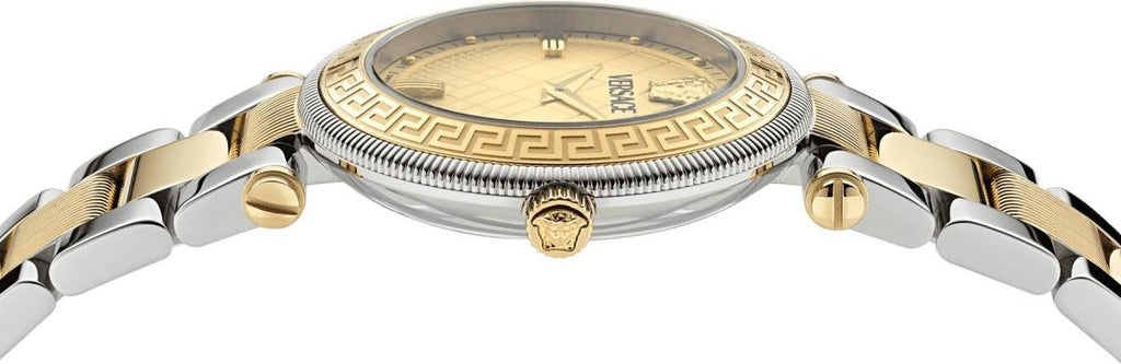 Versace Reve Analog Gold Dial Two Tone Steel Strap Watch for Women - VE8B00324 Buy Now By Versace