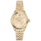 Versace Virtus Quartz Gold Dial Gold Steel Strap Watch for Women - VEHU00720 Buy Now By Versace