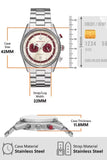 Emporio Armani Racer Chronograph White Dial Silver Steel Strap Watch for Men - AR11645 Buy Now By Emporio Armani