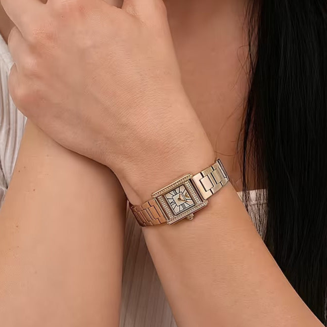 Emporio Armani Genni Crystals Gold Dial Gold Steel Strap Watch for Women - AR11663 Buy Now By Emporio Armani