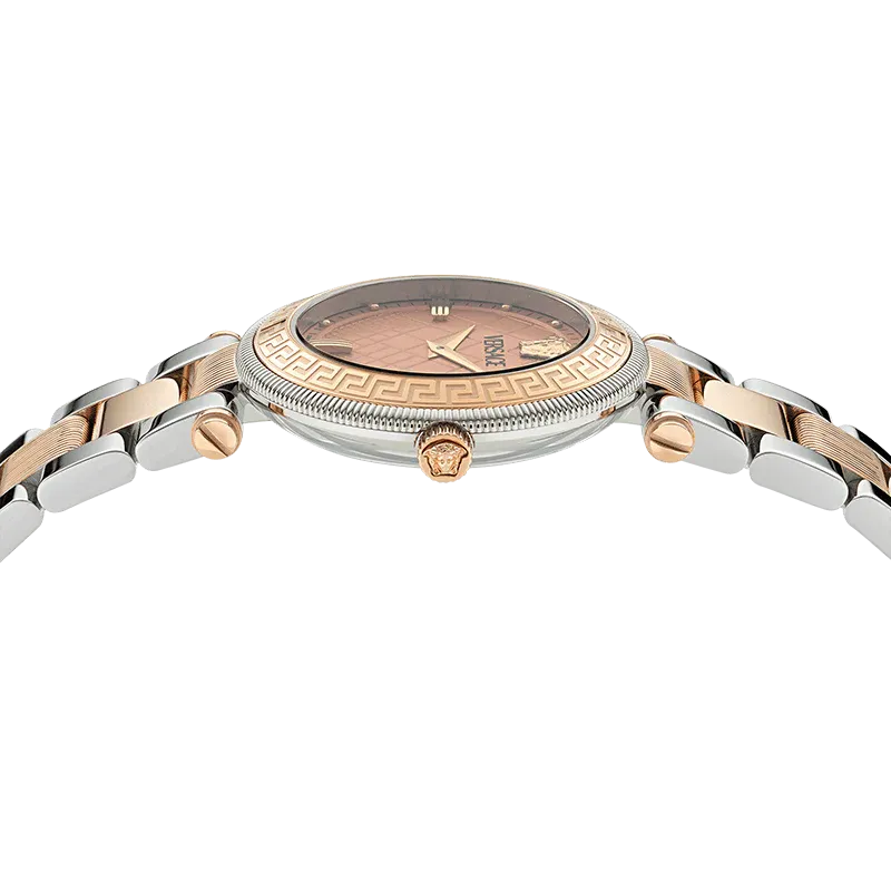 Versace Reve Analog Rose Gold Dial Two Tone Steel Strap Watch for Women - VE8B00424 Buy Now By Versace