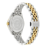 Versace V-Code Analog Green Dial Two Tone Steel Strap Watch for Women - VE8I00424 Buy Now By Versace