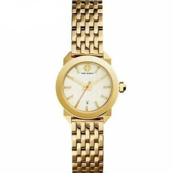 Tory Burch Whitney White Dial Gold Steel Strap Watch for Women - TBW8000 Buy Now By Tory Burch