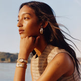 Tory Burch Oval Mother of Pearl Dial Gold Steel Strap Watch for Women - TBW6034 Buy Now By Tory Burch