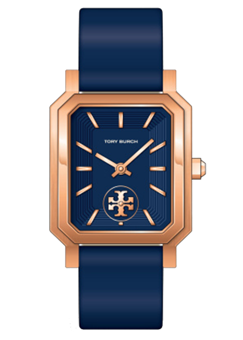 Tory Burch Robinson Quartz Blue Dial Blue Leather Strap Watch for Women - TBW1511 Buy Now By Tory Burch