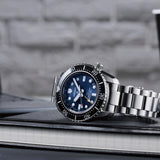 Seiko Prospex Diver Scuba Automatic Blue Dial Silver Steel Strap Watch for Men - SBEJ021 Buy Now By Seiko