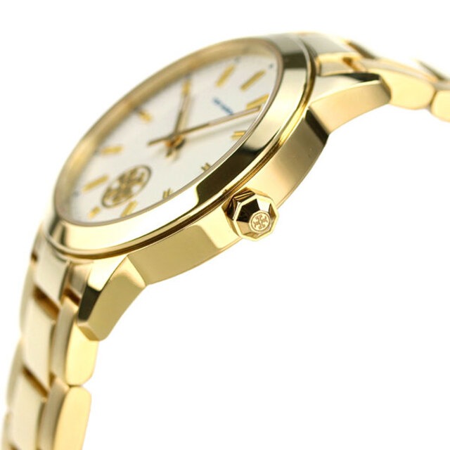 Tory Burch Collins White Dial Gold Steel Strap Watch for Women - TBW1300 Buy Now By Tory Burch