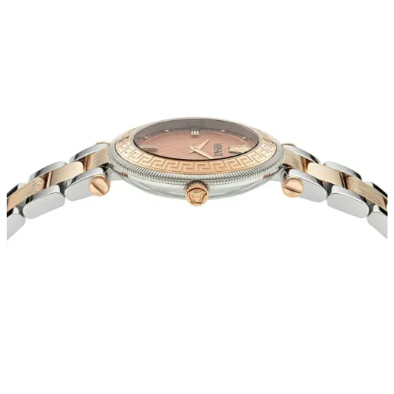 Versace Reve Analog Rose Gold Dial Two Tone Steel Strap Watch for Women - VE8B00424 Buy Now By Versace