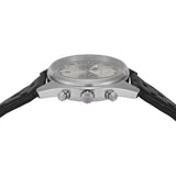 Emporio Armani Racer Chronograph Silver Dial Black Leather Strap Watch for Men - AR11677 Buy Now By Emporio Armani